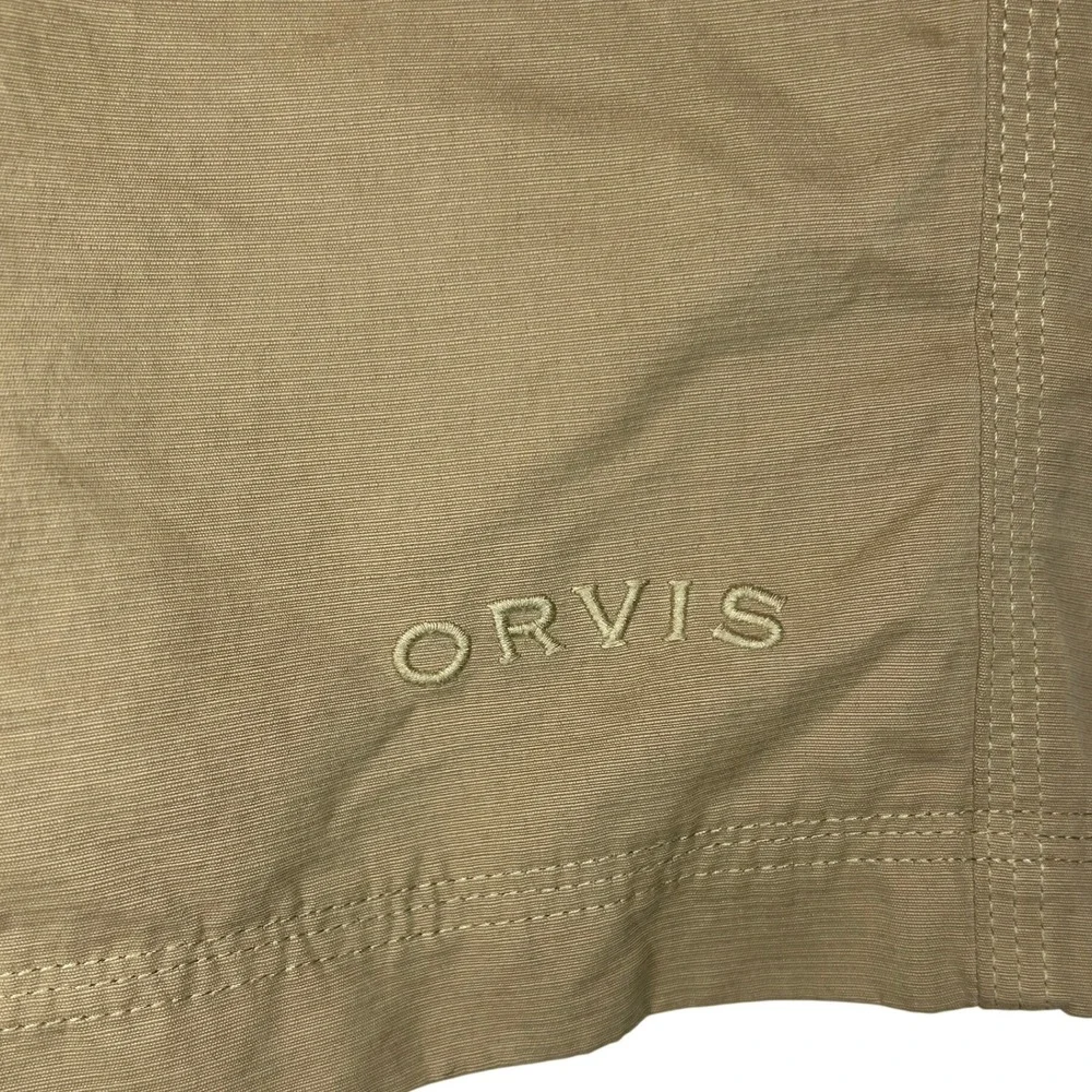 Orvis Performance‎ Shorts 36 Men's Khaki Tan Outdoor Utility Hiking Tool Pocket
